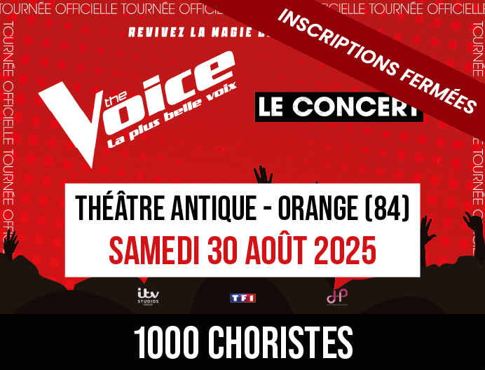 Inscription - "1000 Choristes" - The Voice